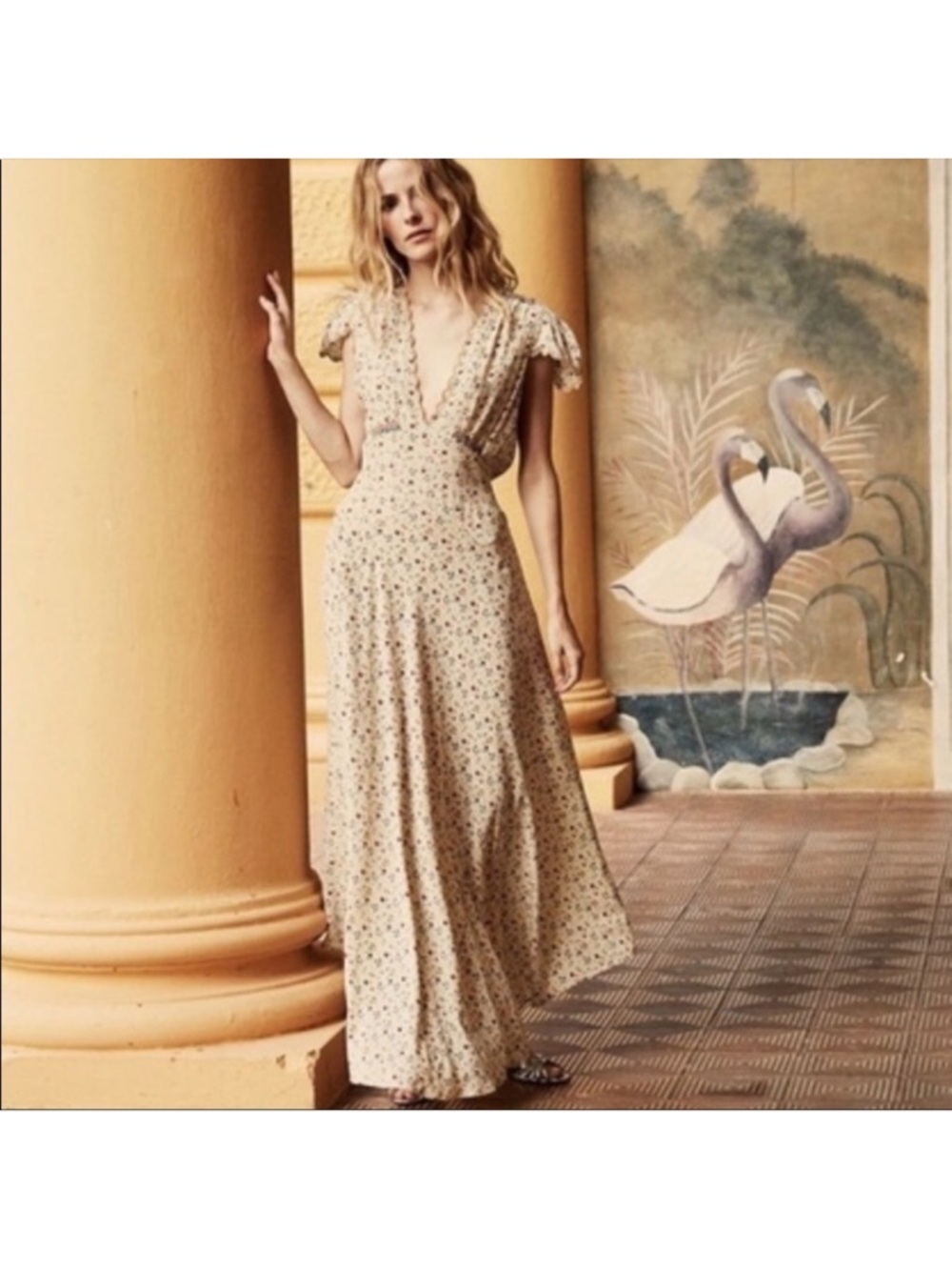Doen Adra Dress papillon floral size S
